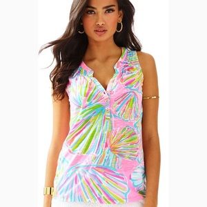 Lilly Pulitzer Essie Top in Shellabrate